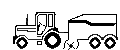 Tractor + opraapwagen