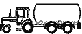 Tractor + waterwagen