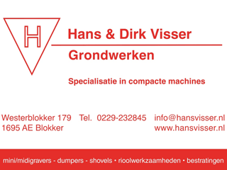 Logo Hans & Dirk Visser Grondwerken Blokker