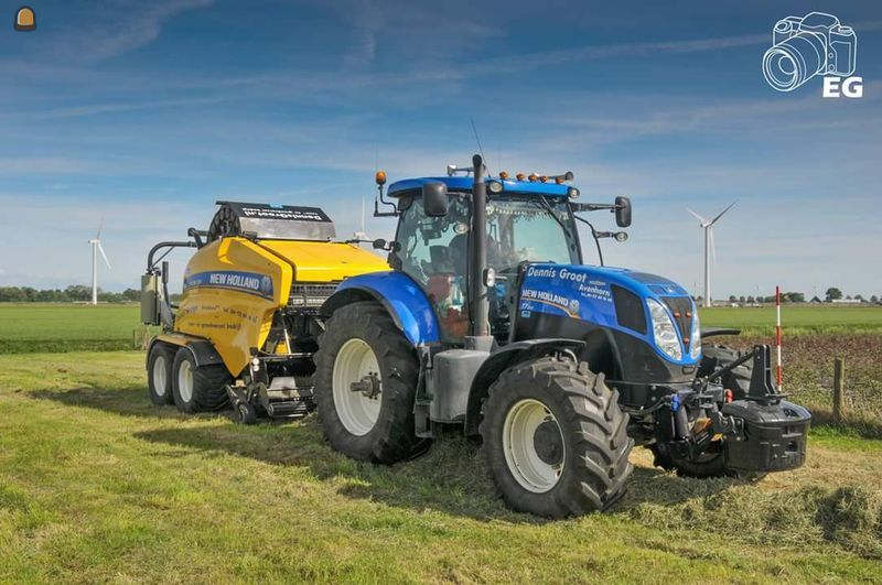 Newholland T6080 + newholland BR6090 rondebalenpers
