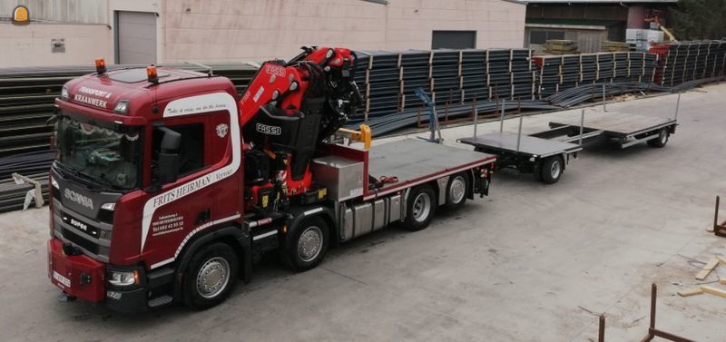 Kraanwagen 115 ton/meter met aanhangwagen