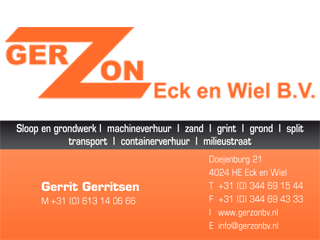 Logo Gerzon Eck en Wiel B.V. Eck en Wiel