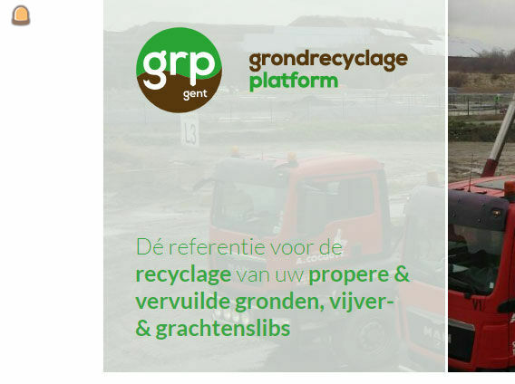 Ontvangst van gronden / slib etc op onze site GRP Gent