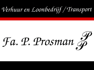 Logo Fa. P. Prosman Loon- en Verhuurbedrijf Stolwijk