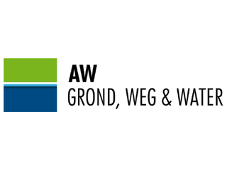 Logo AW Grond, Weg & Water B.V. Lisse